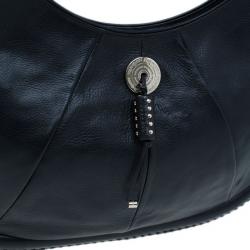 مملوكة مسبقًا حقيبة يد هوبو سان لوران باريس مومباسا جلد سوداء صغيرة