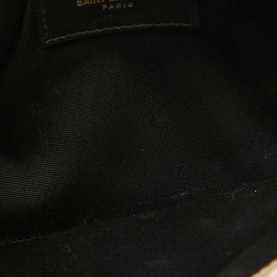 Pre Owned Saint Laurent Beige Leather Uptown Clutch