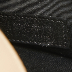 Pre Owned Saint Laurent Beige Leather Uptown Clutch