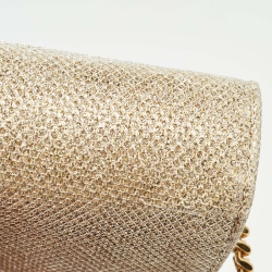 Pre Owned Saint Laurent  Gold Glitter Kate Tassel Wallet On Chain