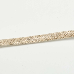 Pre Owned Saint Laurent  Gold Glitter Kate Tassel Wallet On Chain