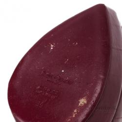 Pre Owned Saint Laurent Paris Burgundy Leather Divine Platform Pumps Size 39
