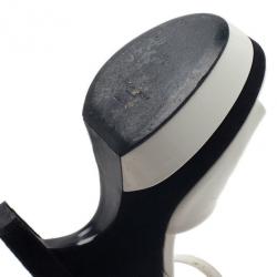 مملوكة مسبقًا صندل ويدج سان لوران باريس كاسيوبي جلد أبيض مقاس 38