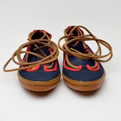 مملوكة مسبقًا YSL Navy Ballerina Boat Flats Size 37