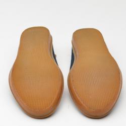 مملوكة مسبقًا YSL Navy Ballerina Boat Flats Size 37