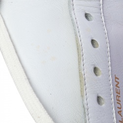 Pre Owned Saint Laurent White Leather Andy Low Top Sneakers Size 38.5