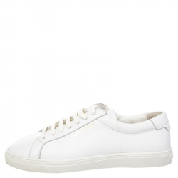 Pre Owned Saint Laurent White Leather Andy Low Top Sneakers Size 38.5