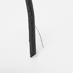 Pre Owned Saint Laurent Black Patent Leather Cassandra Sandals Size 38