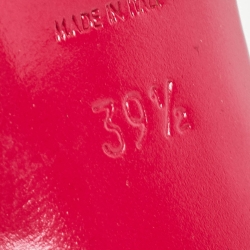 Pre Owned Saint Laurent Pink Leather Tribute Platform Sandals Size 39.5