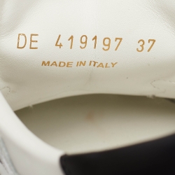 مملوكة مسبقًا Saint Laurent White  Leather Court Classic Sneakers Size 37