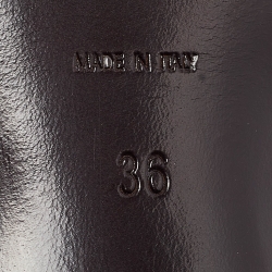Saint Laurent Dark Burgundy Patent Leather Tribute Sandals Size 36