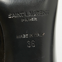 Pre Owned Saint Laurent Black Patent Leather Opyum Pumps Size 36