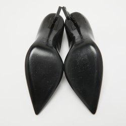 Pre Owned Saint Laurent Black Patent Leather Opyum Pumps Size 36