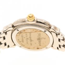 Pre Owned Saint Laurent Paris White Gold Plated Women's Wristwatch 32 mm