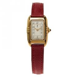 Saint Laurent Paris White Gold-Plated Stainless Steel Classic Women's Wristwatch 18MM
