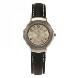 Pre Owned Saint Laurent Paris Silver Stainless Steel Classic Women's Wristwatch 28MM