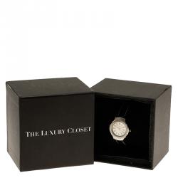 Pre Owned Saint Laurent Paris Silver Stainless Steel Classic Women's Wristwatch 28MM