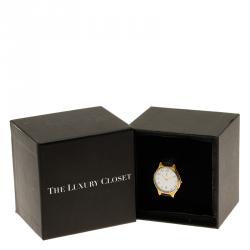 Saint Laurent Paris White Gold-Plated Stainless Steel Classic Women's Wristwatch 30MM