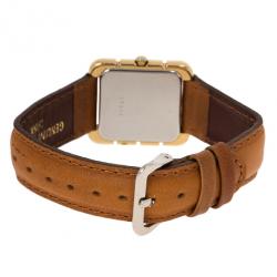 مملوكة مسبقًا Saint Laurent Paris White Gold-Plated Steel Women's Wristwatch 28MM