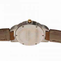 Saint Laurent Paris White Gold-Plated Stainless Steel Classic Women's Wristwatch 28MM