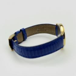 Pre Owned Yves Saint Laurent Gold Plated Blue Classic Collection Ladies Wristwatch 28 MM