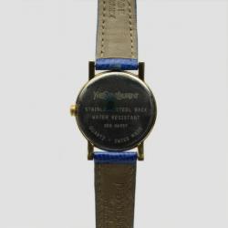 Pre Owned Yves Saint Laurent Gold Plated Blue Classic Collection Ladies Wristwatch 28 MM