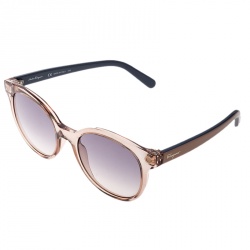 Salvatore Ferragamo Brown Transparent/Purple Gradient SF833S 290 Wayfarer Sunglasses