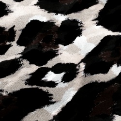 Salvatore Ferragamo St Maculato Leopard Print Silk Chiffon Scarf