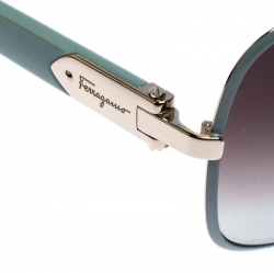 Salvatore Ferragamo Grey Gradient SF150S Square Sunglasses 