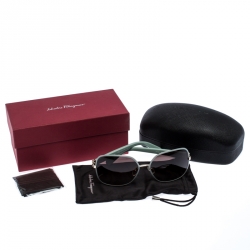 Salvatore Ferragamo Grey Gradient SF150S Square Sunglasses 