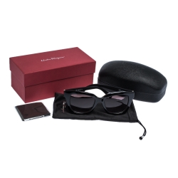 Pre Owned Salvatore Ferragamo Black/Multicolor SF858S Gradient Printed Sunglasses