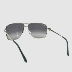 مملوكة مسبقًا Salvatore Ferragamo Shiny Silver SF108SL Unisex Aviators