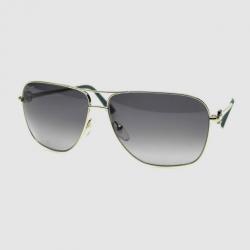 مملوكة مسبقًا Salvatore Ferragamo Shiny Silver SF108SL Unisex Aviators