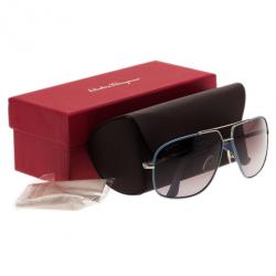 مملوكة مسبقًا Salvatore Ferragamo Blue SF119SL Aviators