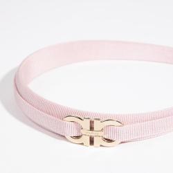 Pre Owned Salvatore Ferragamo Pink Gancini Hairband