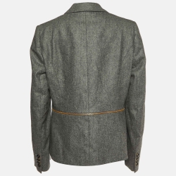 Salvatore Ferragamo Grey Wool Blazer XL