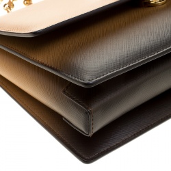 مملوكة مسبقًا حقيبة كتف سالفاتوري فيراغامو جيني جلد بنية/ كراميل