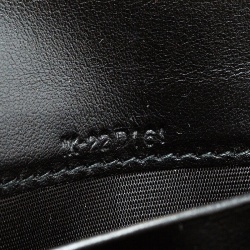 مملوكة مسبقًا محفظة سالفاتوري فيراغامو كونتيننتال قفل زهرة جلد سوداء