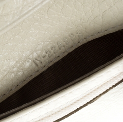 Pre Owned محفظة سالفاتوري فيراغامو طية مزدوجة جلد عاجية