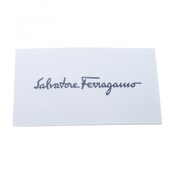 Pre Owned محفظة سالفاتوري فيراغامو طية مزدوجة جلد عاجية