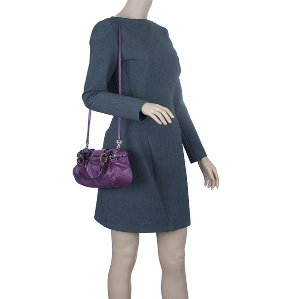 مملوكة مسبقًا حقيبة سالفاتوري فيراغامو  ماريسا كروس جلد أرجواني