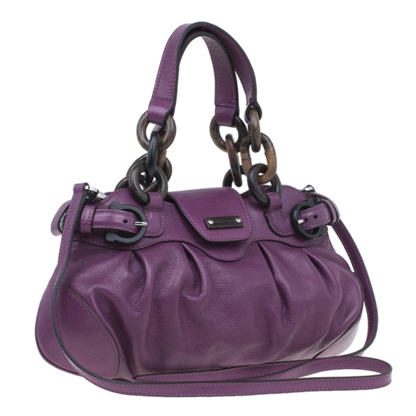 مملوكة مسبقًا حقيبة سالفاتوري فيراغامو  ماريسا كروس جلد أرجواني