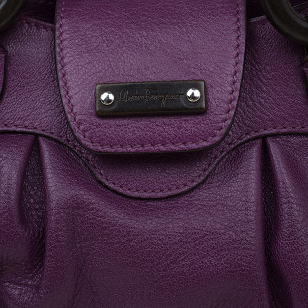 مملوكة مسبقًا حقيبة سالفاتوري فيراغامو  ماريسا كروس جلد أرجواني