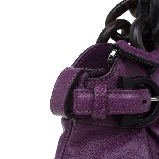 مملوكة مسبقًا حقيبة سالفاتوري فيراغامو  ماريسا كروس جلد أرجواني