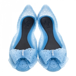 مملوكة مسبقًا حذاء باليرينا فلات سالفاتوري فيراغامو فيونكة  نيلي جيلي بنفسجي مقاس 40.5