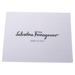 Pre Owned Salvatore Ferragamo White Floral Print Patent Leather Avola Bow Ballet Flats Size 37.5