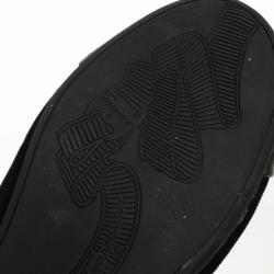 Pre Owned Salvatore Ferragamo Black Suede Sun Ballet Flats Size 39