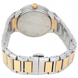 Pre Owned Salvatore Ferragamo Silver Stainless Steel F-80 Women's Wristwatch 33MM
