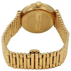 Pre Owned Salvatore Ferragamo Red Gold Ion-Plated Stainless Steel FIN060015 Women's Wristwatch 36MM