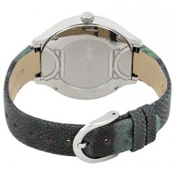 Pre Owned Salvatore Ferragamo Blue Stainless Steel FIZ040015 Women's Wristwatch 38MM